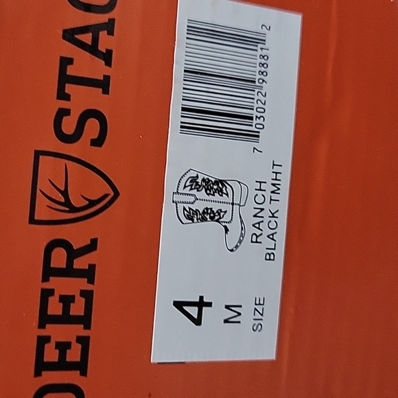 Deer Stag size 6 woman/youth 4 black ranch boots - Picture 3 of 5